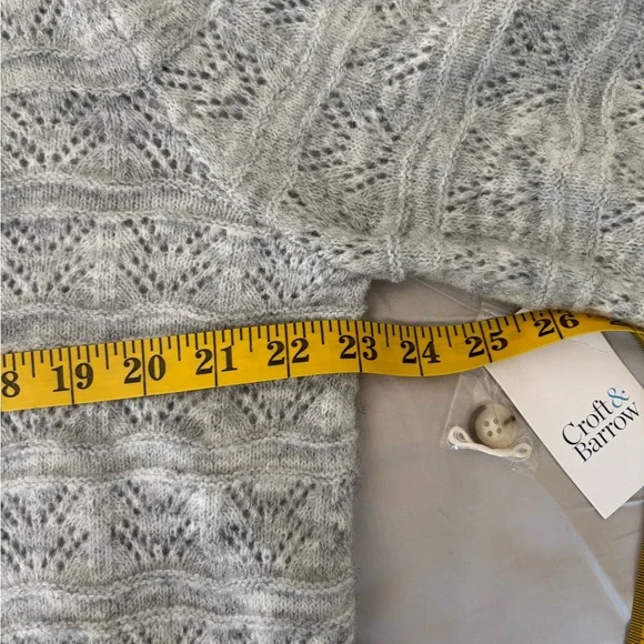 Grey button up sweater 
Women’s size XL - Picture 13 of 14